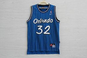 Maillot De Basket Orlando Magic Shaquille O'Neal 32 Engrener Bande Bleu